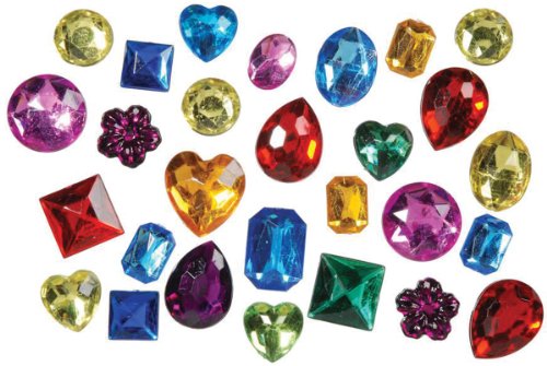 Darice Big Bling Shapes Gem Value Pack Rhinestones, Multicolor
