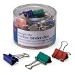 OfficemateOIC Medium Binder Clips, Assorted Colors, 24 Clips per Tub (31029)