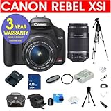 Canon EOS Rebel XSI 12.2 MP Digital SLR Camera with 18-55mm IS Lens & EF-S  ....