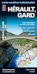 Herault (34), Gard (30) - carte routi...