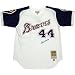 Hank Aaron Autographed/Hand Signed 1974 Style M&N Atlanta Braves Authentic Jersey