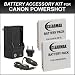 ClearMax NB6L NB-6L Lithium Ion Replacement Batteries (2-Pack) + Wall Charger + Car Adapter + European Plug Adapter