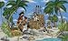 (99x164) Pirates Burying Treasure Huge Wall Mural Art Print Poster
