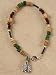 Jewelry : Glass and Bone Bead Fetish Turtle Bracelet