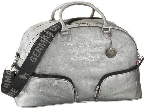  Poodlebags GERMAN COUTURE Sports Silver 1208HS, Sac à main mixte adulte - Argent, 56x22x33 EU