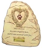 pet marker stones:Personalized Pet Remembrance Stone with Engravable Plate. Personalized Engraving Available.