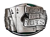E38 I Got The Nuts Belt Buckle Poker Chips Gambling