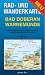 Suchen : Bad Doberan - Warnem&uuml;nde. Heiligendamm, Nienhagen, Rostock, B&ouml;rgerende-Rethwisch. Rad- und Wanderkarte