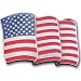 Pewter Belt Buckle - American Flag - Pewter Belt Buckle Image