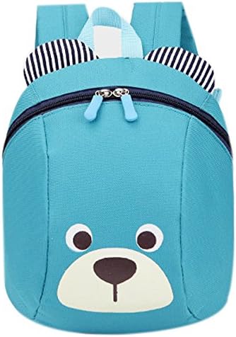 Skyingfly cute bear Backpack Oxford Baby Boys Girls School Bag (blue)