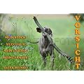 Metall-Warnschild Weimaraner