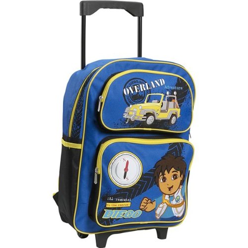 Dora the Explorer Go Diego Go! 16 Rolling Backpack (As Shown)