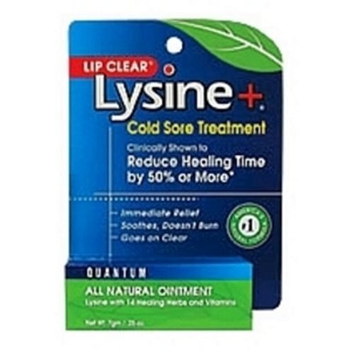 External hard drive:Quantum Lip Clear Lysine + Cold Sore Treatment Ointment, .25-Ounce Tubes (Pack of 4)