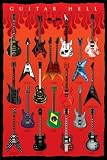 Music - Rock Posters: Guitar Hell - The Axes Of Evil - 35.7'x23.8' Poster Print, 24x36