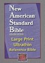 Large Print Ultrathin Reference Bible-NASB [With Velvet Book Holder]