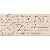 Hero Arts Mounted Rubber Stamps, 2.25 by 5-Inch, Old French Writing