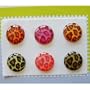 "Home" Button Sticker for iphone/ipad/itouch, Leopard, 6 Stickers