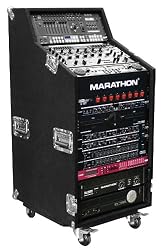 Marathon Flight Road Case MA-Cws16W Holds 4U Top, 8U MIDdle, 16U Bottom with Casters