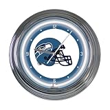 Seattle Seahawks 15 inch Neon Clock