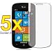 5x Samsung Focus SGH-i916 Windows 7 Smart Phone Premium Clear LCD Screen Protector Cover Guard Film Kit, no cutting is required! Exact fit and satisfaction guaranteed!