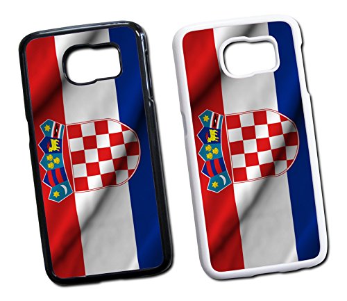 Samsung Galaxy Kroatien Hrvatska 2 Hard Tasche Hülle Case Cover Schutz Handy Galaxy S6 Schwarz