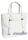 51gwa%2Bs8FXL. SL160  Bottega Veneta Woven White Leather Medium Shoppers Tote 162937/V00A2/9000