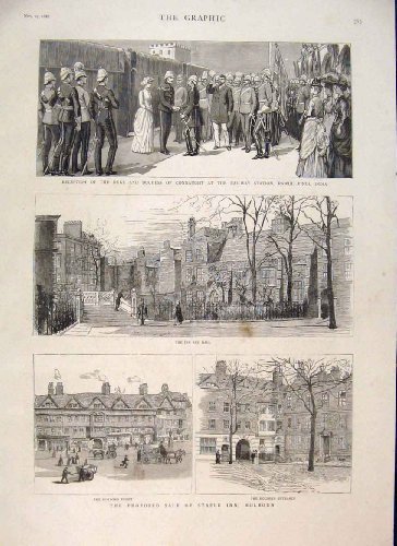 Connaught インド鉄道公爵ステープルのイン Holborn 1887