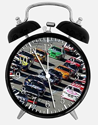Nascar Alarm Desk Clock 3.75" Room Decor W127 will Be a Nice Gift