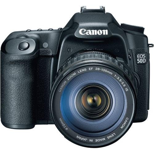 Canon EOS 50D 15.1MP Digital SLR Camera with EF 28-135mm f/3.5-5.6 IS USM Standard Zoom Lens + 8GB Deluxe Accessory Kit