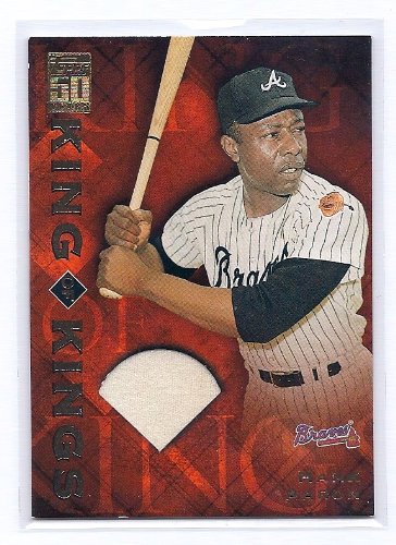 2001 Topps King of Kings Game Used Jersey #KKR1 Hank Aaron Atlanta Braves