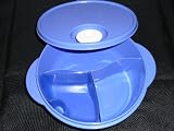 Tupperware Crystalwave Lunch Dish. Purple Blue