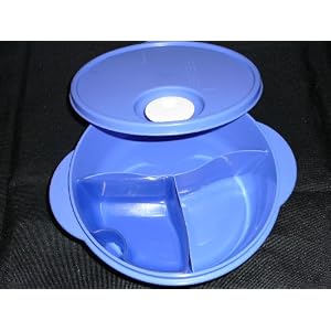 Tupperware Crystalwave Lunch Dish. Purple Blue by Tupperware