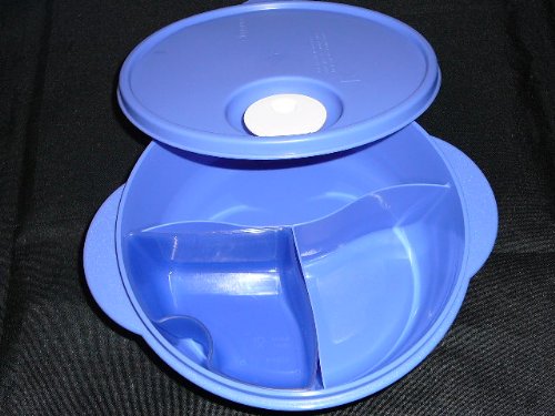 Tupperware Crystalwave Lunch Dish. Purple Blue
