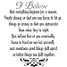 I Believe Black Vinyl Wall Quote Decal