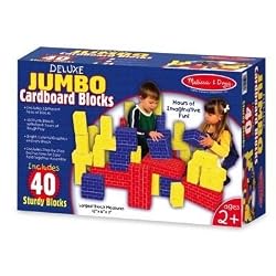 Melissa & Doug 40 pc Jumbo Cardboard Blocks