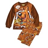 Scooby Doo Toddler Boys’ 2-Piece Snack Attack Pajama Set – Brown