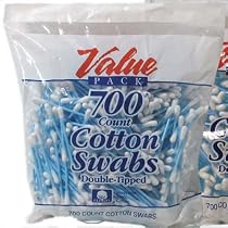 Rucci Double-Tipped Cotton Swabs 700 Count Blue (Pack of 3)
