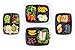 Hot Deal! Reusable 3-Compartment Bento Box Food Container by Simple Kitchen Products, Dishwasher, Microwave & Freezer Safe, BPA Free, Best for Portion Control & Meal Prep Containers, 12 Pack
