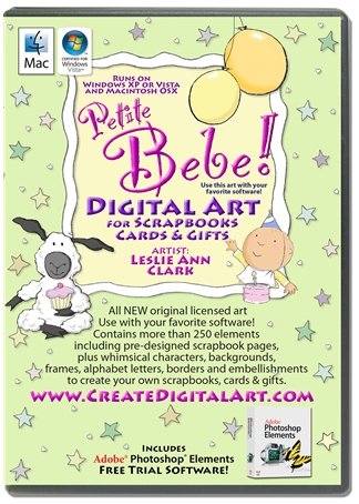 Petite Bebe Digital Art Cd Plus Video Tutorial 