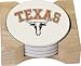 NCAA Texas Longhorns Set of 4 Round Stone Coasters