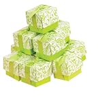 Hortense B. Hewitt Wedding Accessories, Favor Boxes with Green