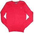 Women's Ralph Lauren Sport V-Neck Sweater Cranberry Red Size Large
