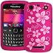 Hot Pink Floral Xylo Supertuff Soft Silicone Back Cover / Sk