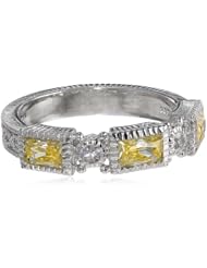 Judith Ripka "Estate" Narrow 3 Baguette Yellow Band