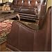 Biltmore Button Tufted Leather Chair By Coaster Furniture With Silver Shipping