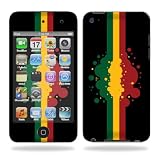 Protective Vinyl Skin Decal for iPod Touch 4G 4th Generation - Rasta Flag