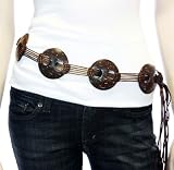 Coconut shell belt, 'Night Fall'