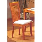 Set of 2 Maple Finish Dining Chairs by AtHomeMart