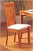 Kitchen & Housewares : Set of 2 Maple Finish Dining Chairs
