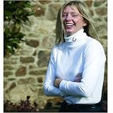 Ladies Turtleneck Top with Horseshoe Light Tan Small (100128)